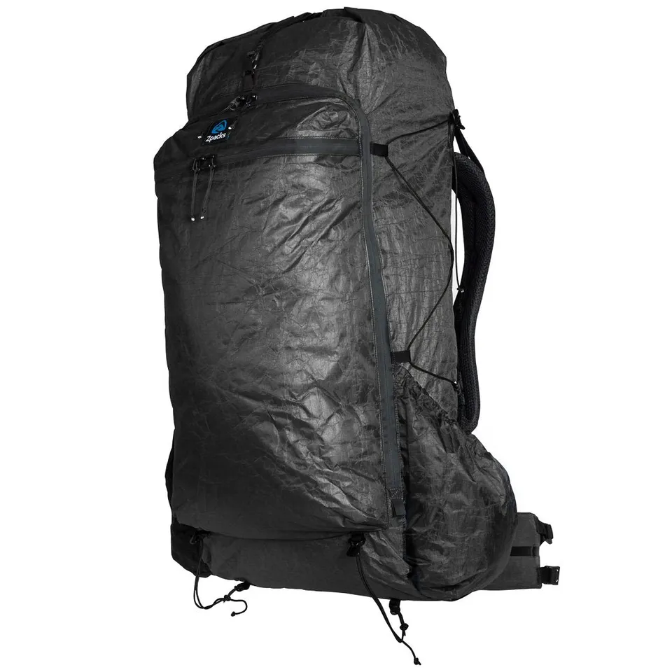 Zpacks Arc Zip 57L sac à dos noir sans ceinture ultraléger