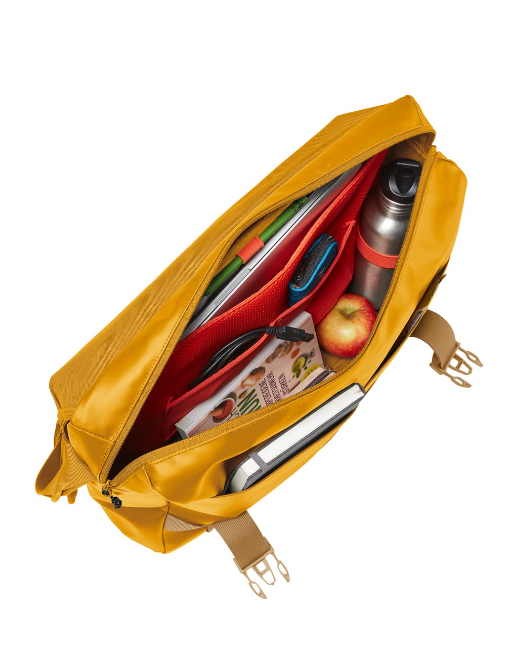 Vaude Mineo Messenger 22 sacoche jaune brûlé PC 15,6"