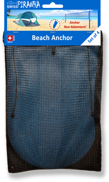 SwissPiranha Ancre sable et neige plastique 4 pcs ultralight
