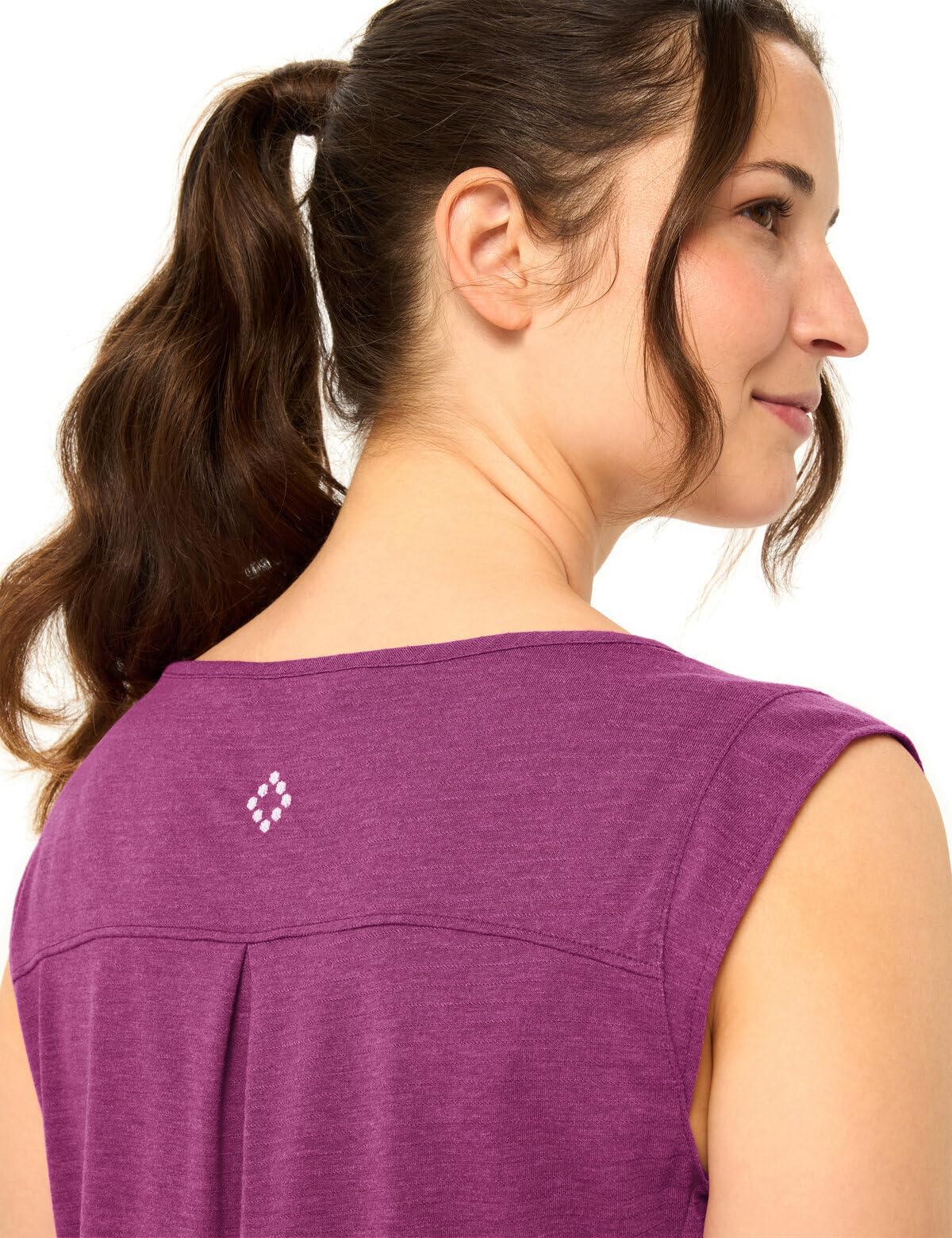 Vaude Skomer top randonnée femme 40 deep pond lyocell