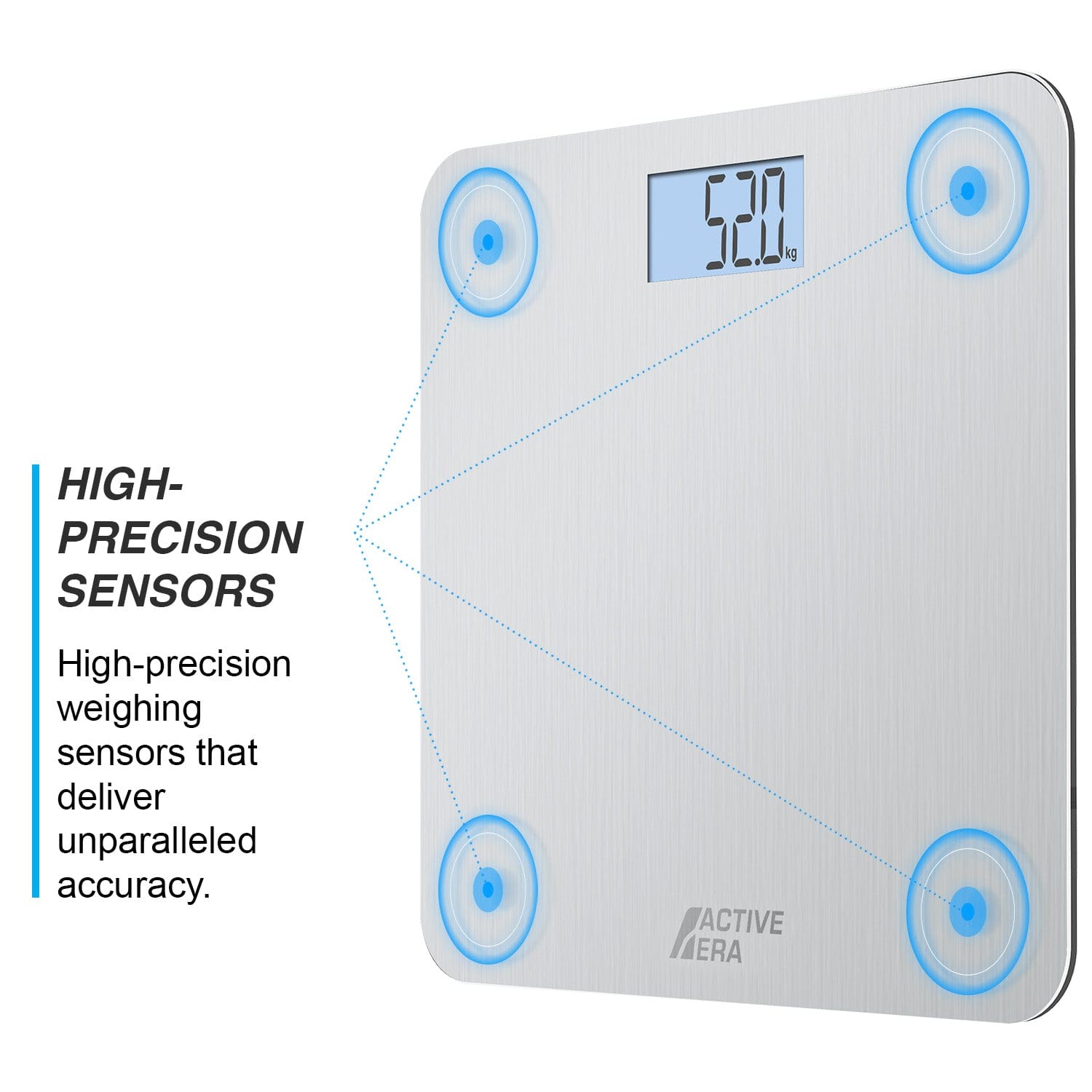 Active Era Bathroom Scales pèse-personne acier ultra-fin