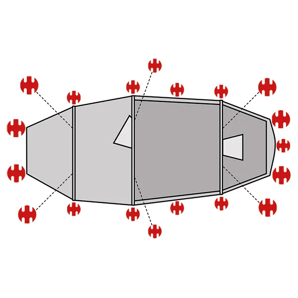 SwissPiranha Ultralight Peg Set sardines Lofoten Pro Camp 4