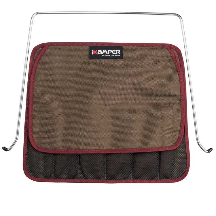 iKamper AIOKS Support Couverts organiseur cuisine camping 6 cases