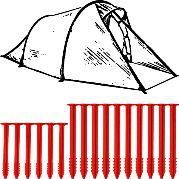 SwissPiranha Ultralight Peg Set Hilleberg Nallo piquets 16 pcs 78g