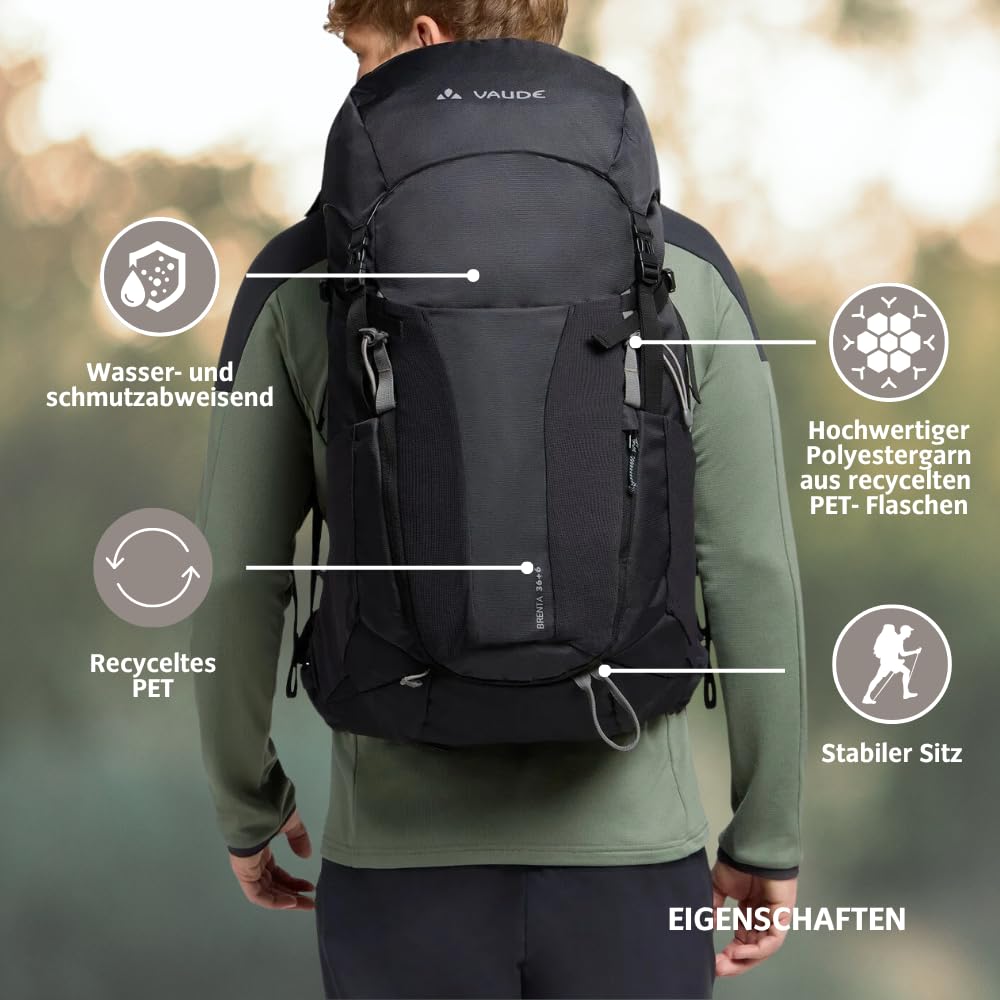 Vaude Brenta 36+6 Sac à dos rando noir