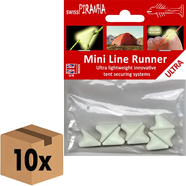 SwissPiranha Mini Line Runner Tendeur Phosphorescent Lot 8
