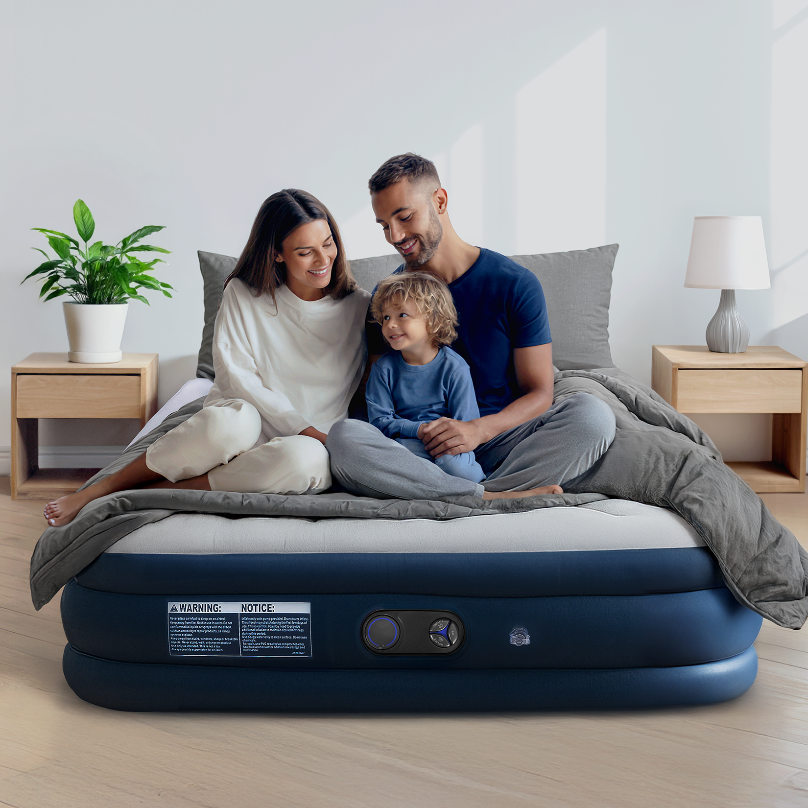 Active Era Air Beds Matelas Gonflable King 2 Places Pompe Électrique