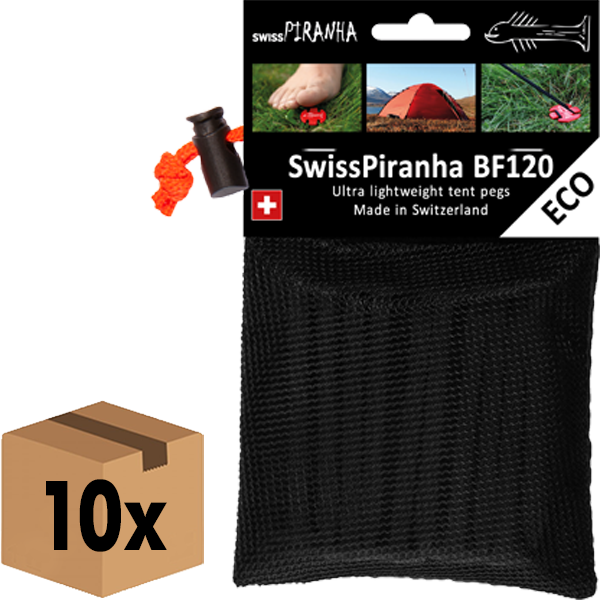 SwissPiranha BlackFisk BF120 Sardines Tente Lot 10 Recyclé