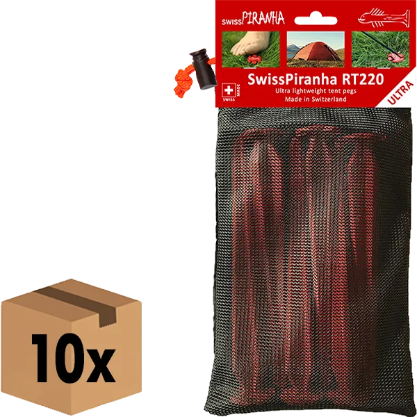 SwissPiranha RedTrout RT220 sardine tente carton pro plastique