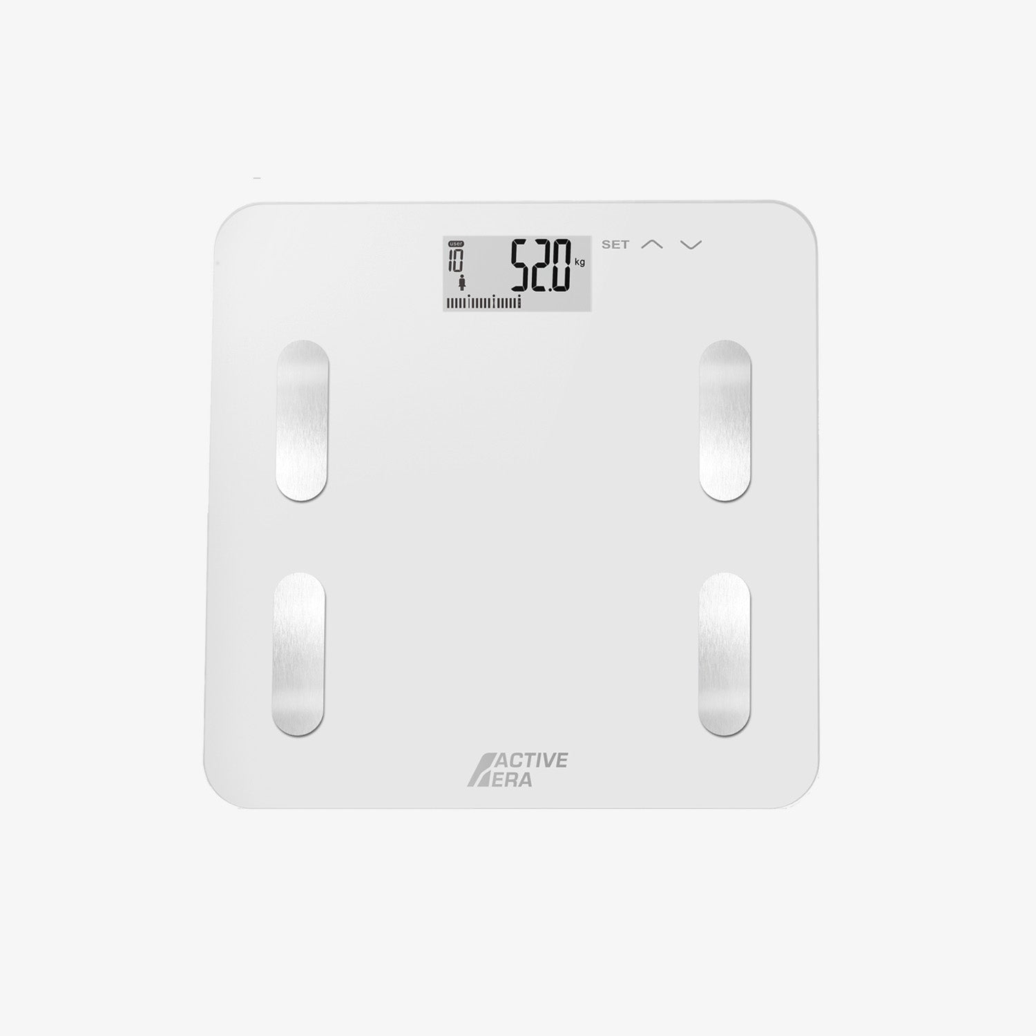 Active Era Pèse-Personne Électronique Ultra Fin Blanc Impédance