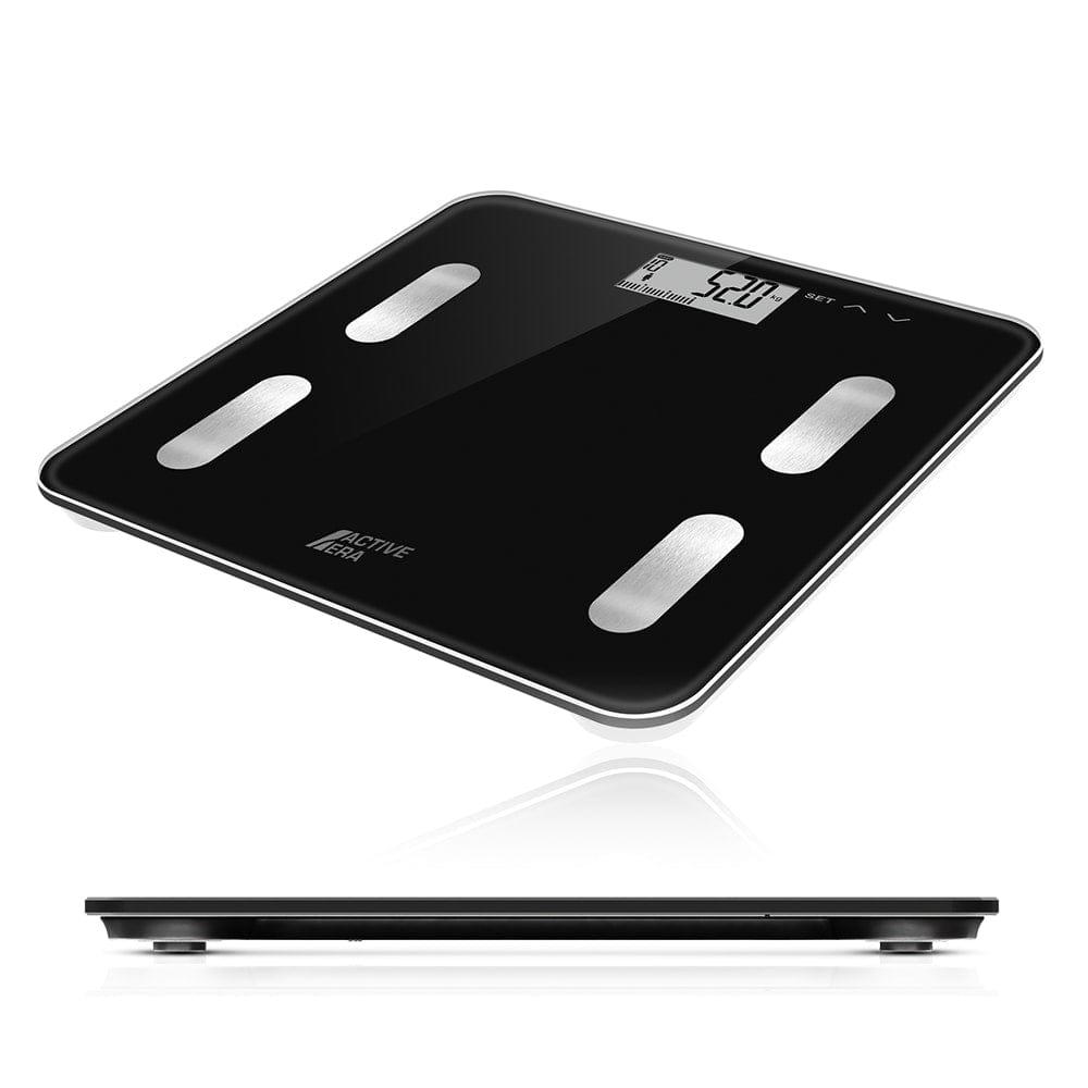 Active Era Bathroom Scales pèse-personne électronique noir ultra fin