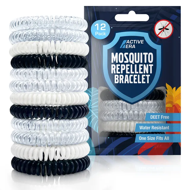 Active Era Mosquito Bands bracelet anti-moustique lot 12 citronnelle