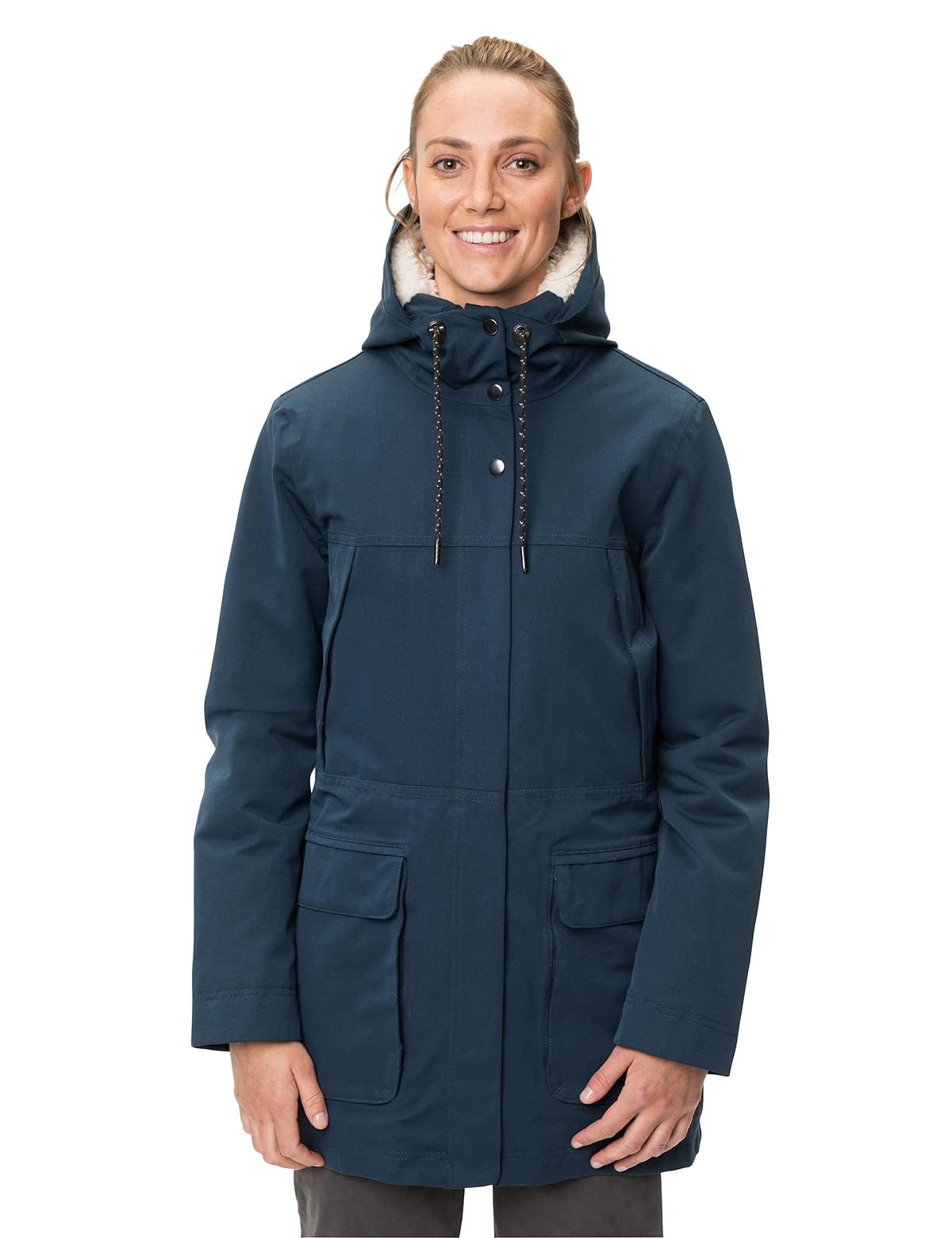 Vaude Manukau II Parka Femme Mer Foncée Chaude