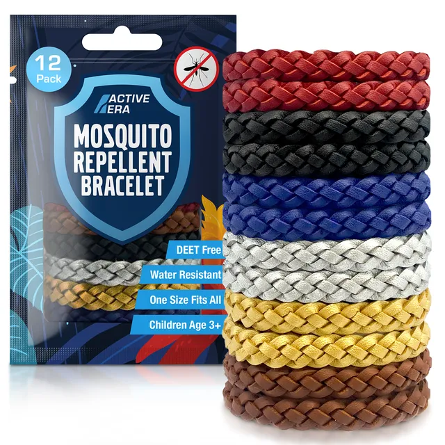 Active Era Adventure Bracelet Anti-Moustique 12 Pack Sans DEET