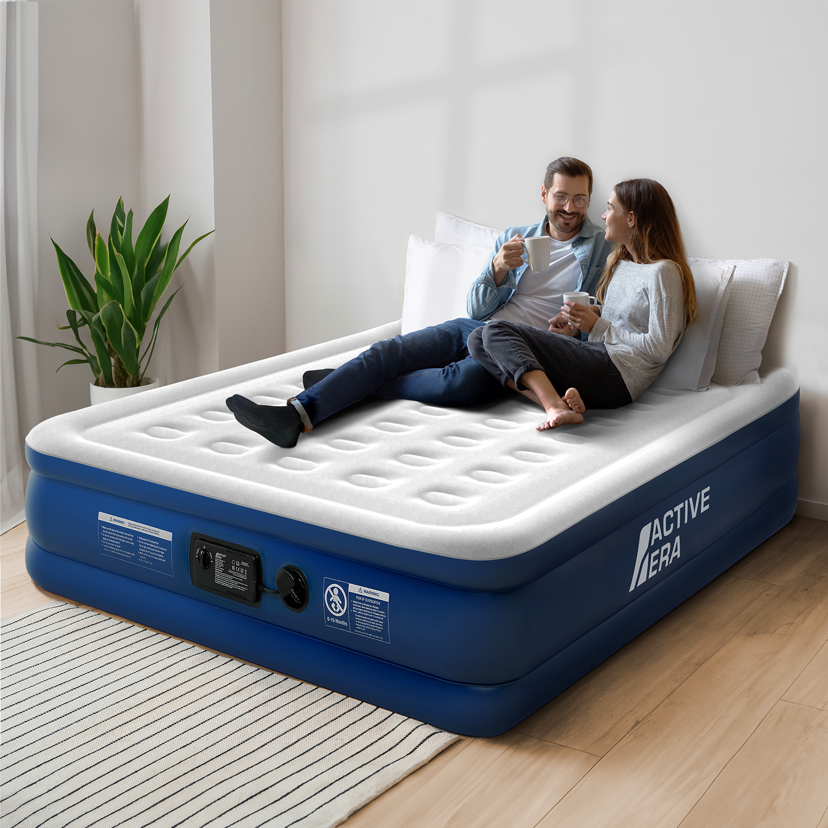 Active Era Air Beds matelas gonflable king pompe grise