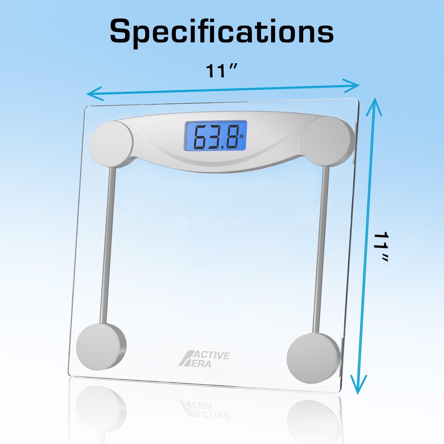 Active Era balance pèse-personne verre ultra-fin impédance