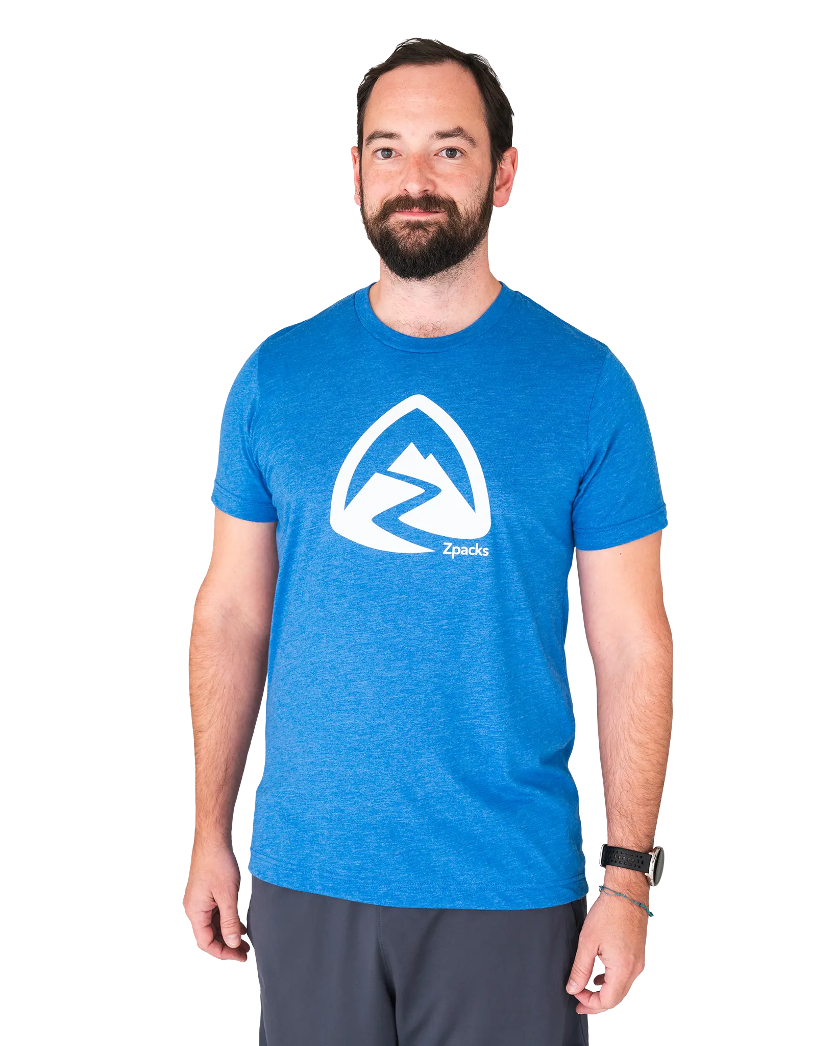 Zpacks Crest T-shirt rando bleu M tri-blend