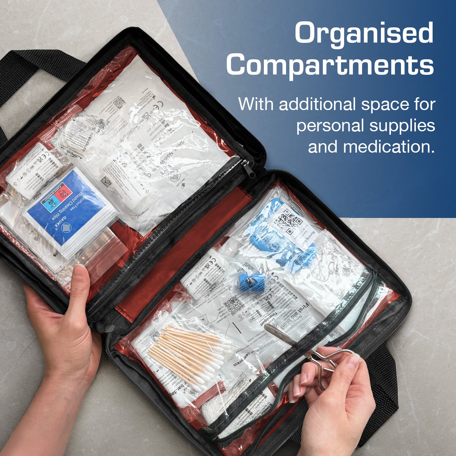 Active Era First Aid Kits Trousse de Secours Rouge 320 Pièces