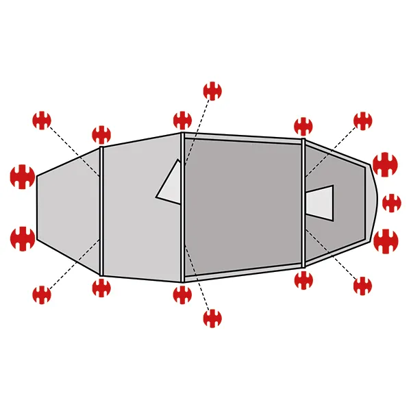 SwissPiranha Ultralight Peg Set Helsport Lofoten sardines 65g