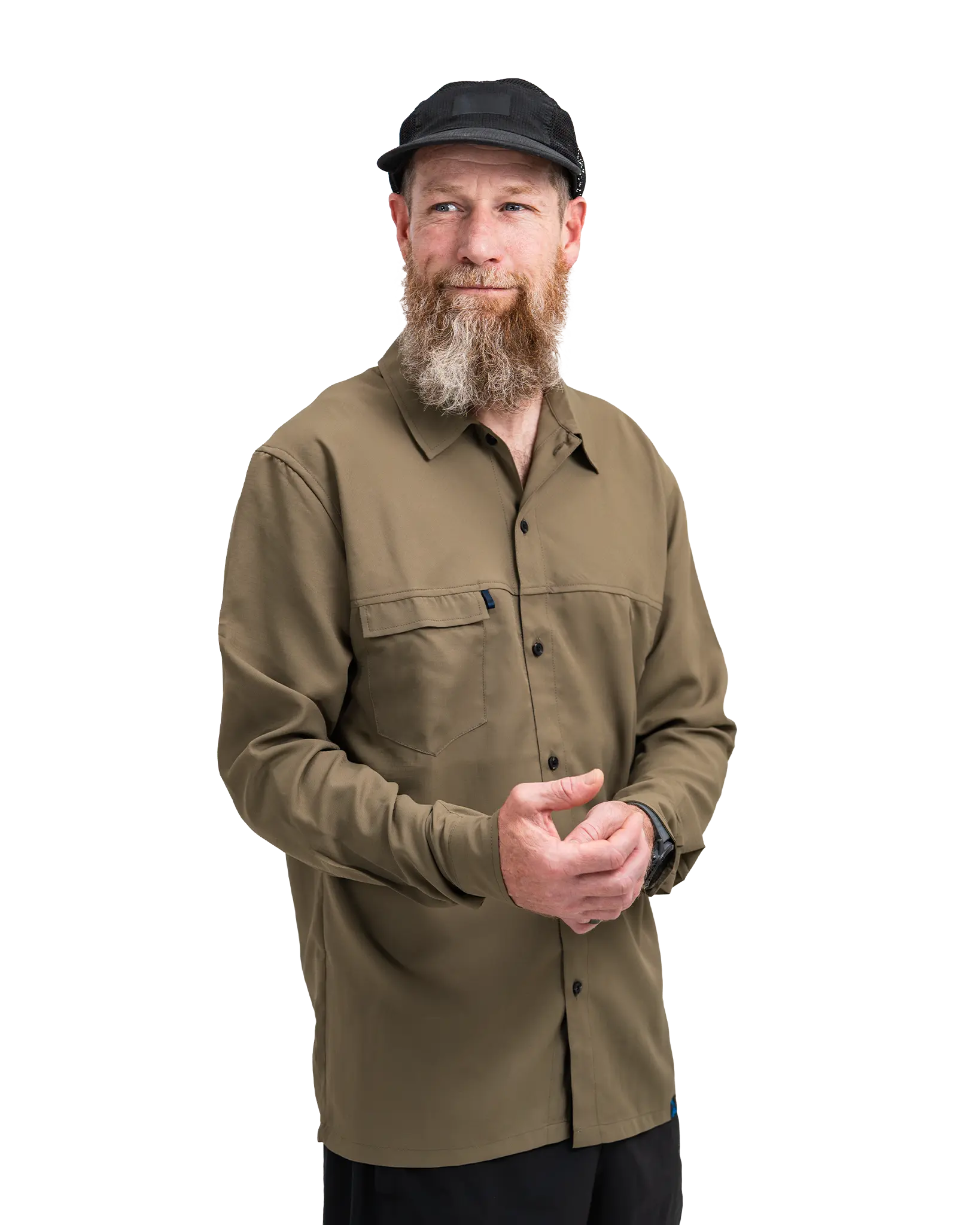 Zpacks TownShirt chemise randonnée homme olive UPF 40+