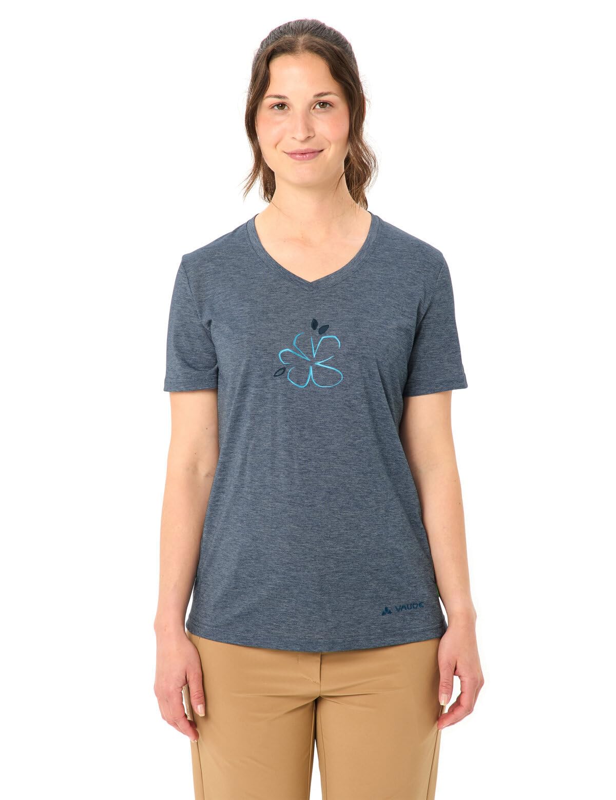 Vaude Skomer III Print t-shirt femme col V