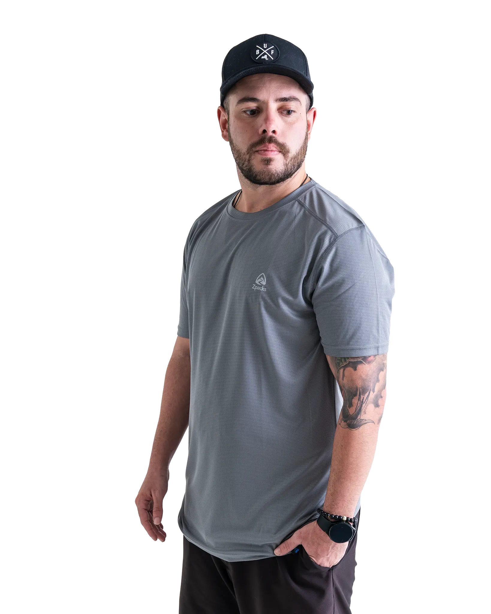 Zpacks Trail Cool T-shirt randonnée gris UPF 40+