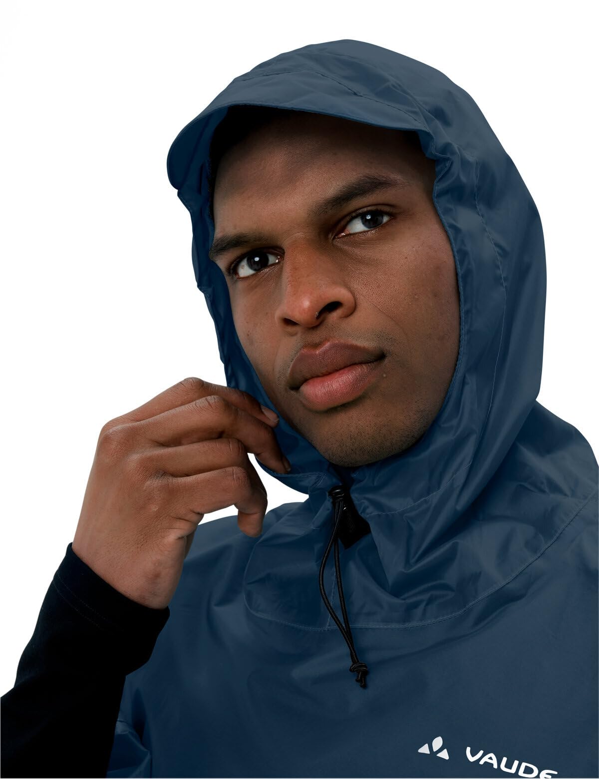Vaude Valdipino poncho pluie homme noir léger