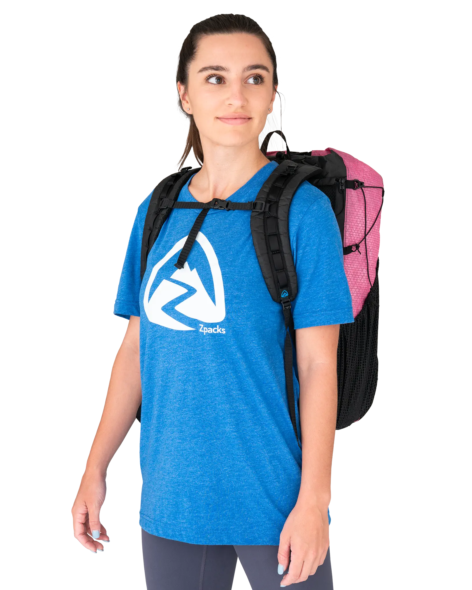 Zpacks Crest T-shirt rando bleu M tri-blend