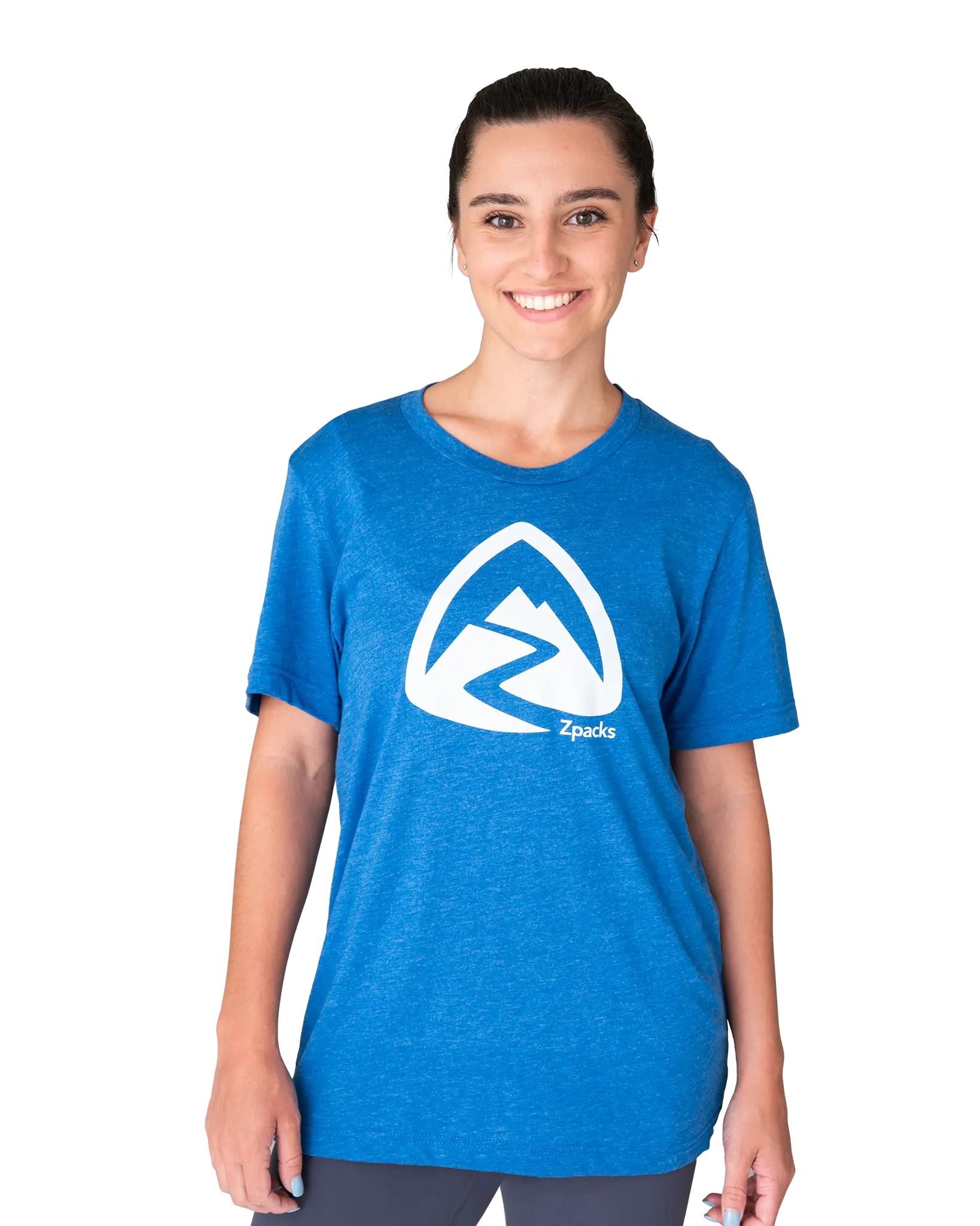 Zpacks Crest T-shirt rando bleu M tri-blend