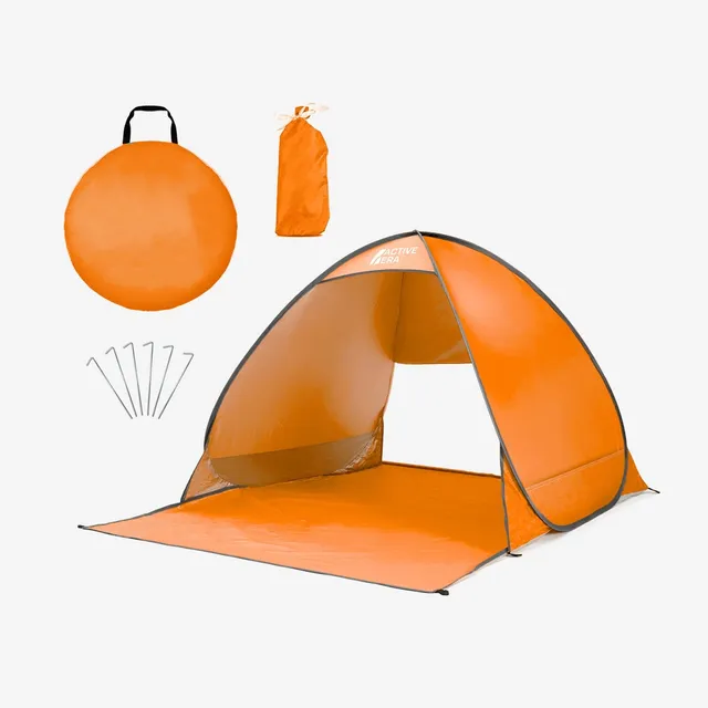 Active Era Tente de Plage Pop Up Orange 2 Personnes UPF 50+