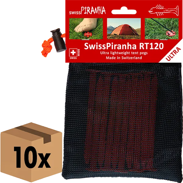 SwissPiranha RedTrout RT120 sardines tente 10 pièces + sac
