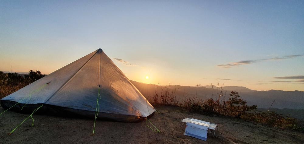 Zpacks Hexamid Tente Solo 1 Personne Bleue Sans Tapis de Sol
