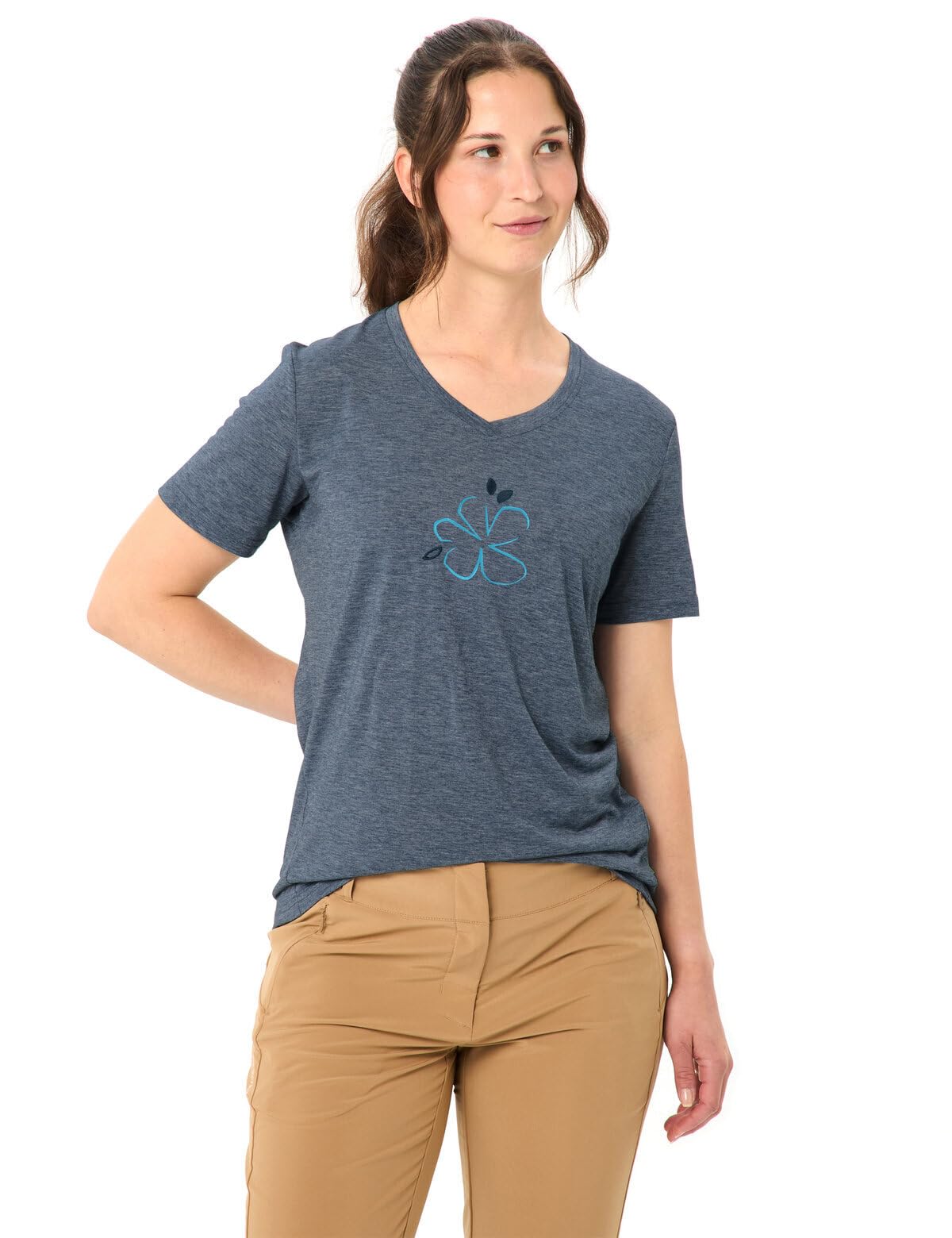 Vaude Skomer III Print t-shirt femme col V