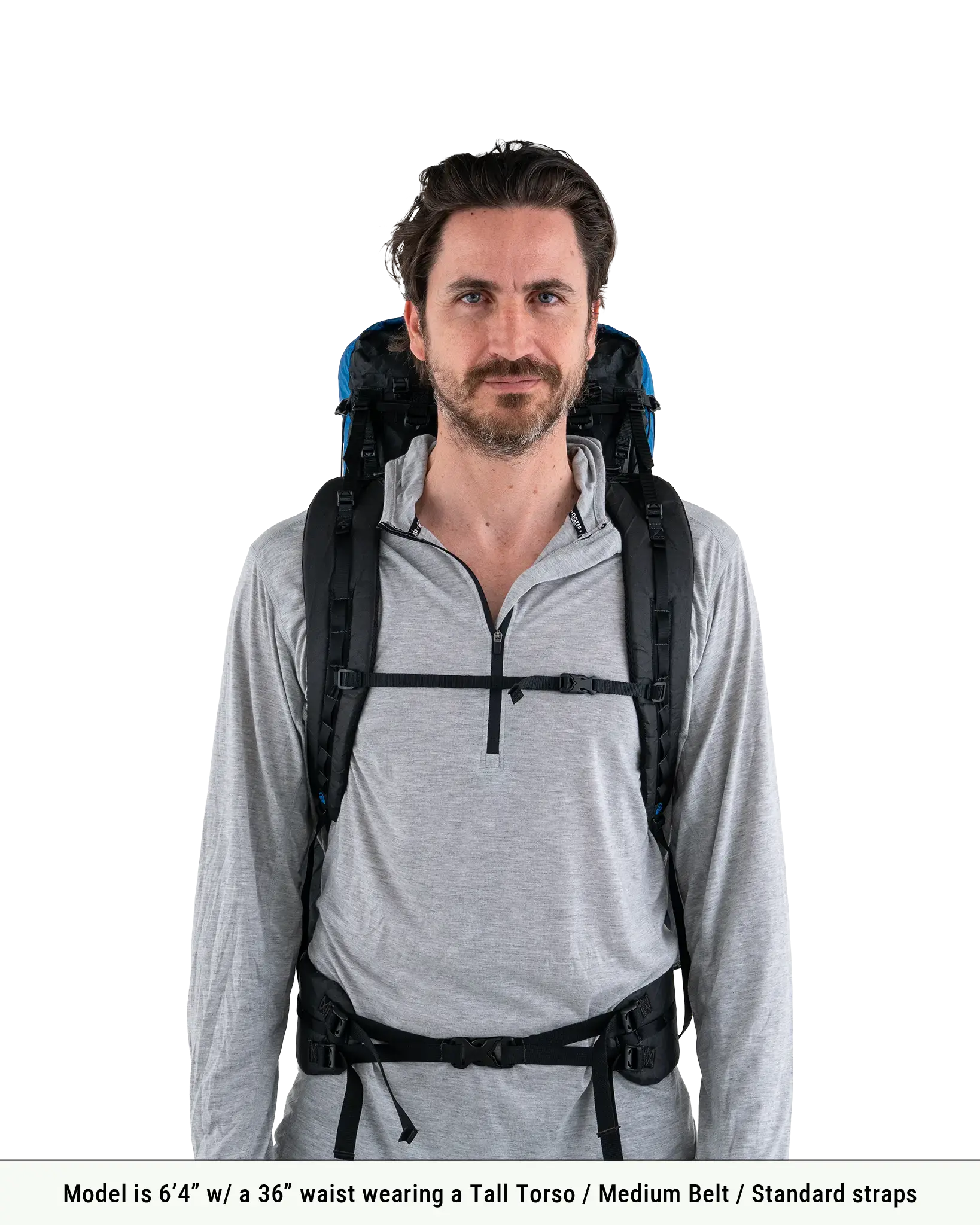 Zpacks Arc Zip Ultra sac à dos 62L gris torse M