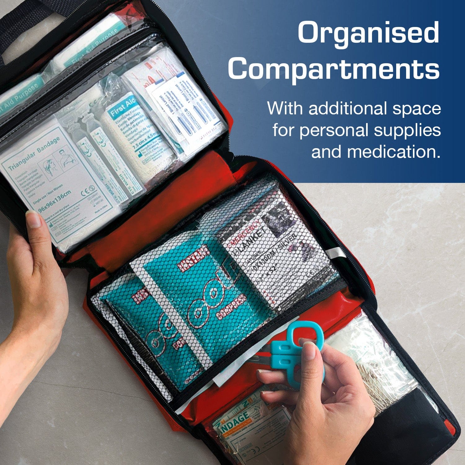 Active Era First Aid Kits 220 trousse de premiers secours rouge