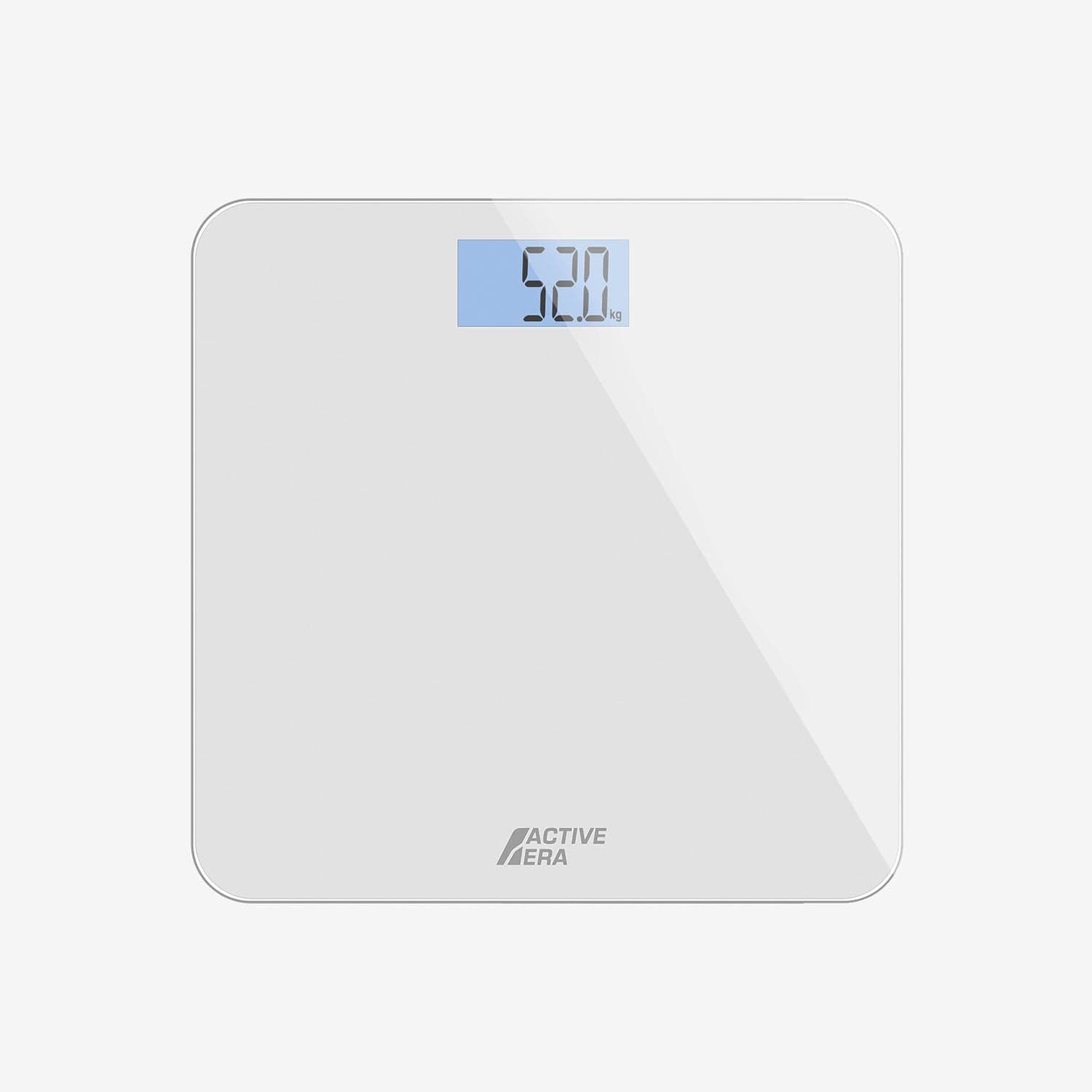 Active Era Bathroom Scales Pèse-Personne Blanc Ultra Fin Verre