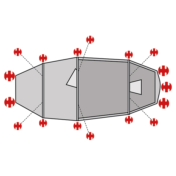 SwissPiranha Ultralight Peg Sets sardines Helsport Lofoten 146g