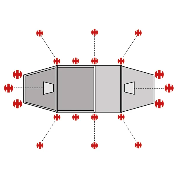 SwissPiranha Ultralight Peg Sets sardines Fjällräven Polar Endurance 3 173g