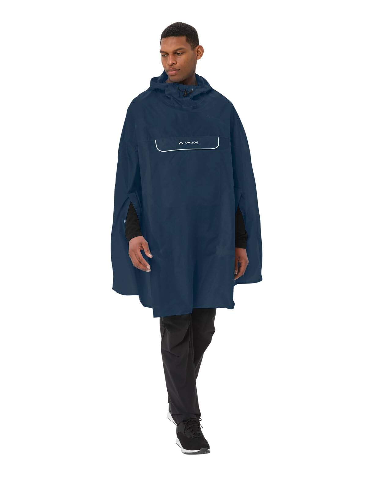 Vaude Valdipino poncho pluie homme noir léger