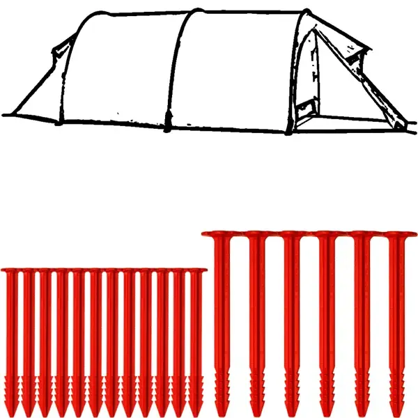 SwissPiranha Ultralight Peg Set sardines Hilleberg Keron 161g