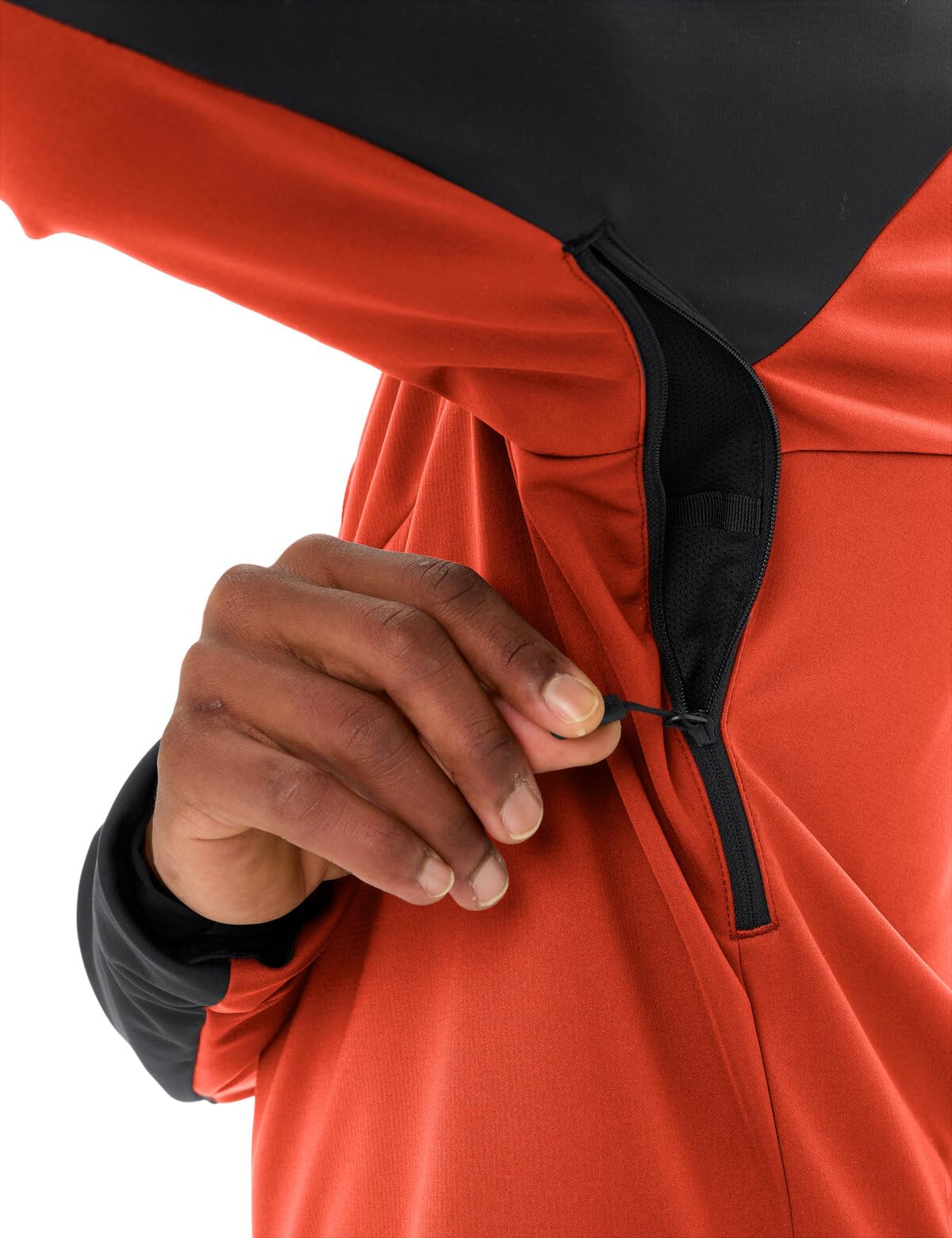 Vaude Posta Softshell VII veste vélo homme rouge fluo