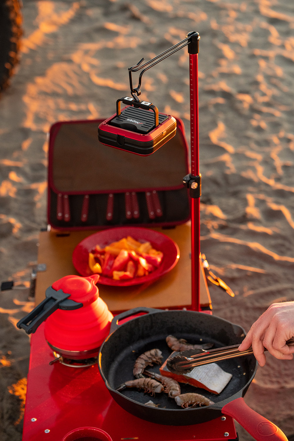 iKamper Cuisine Camping Support Lampe AIOKS Aluminium 56 cm