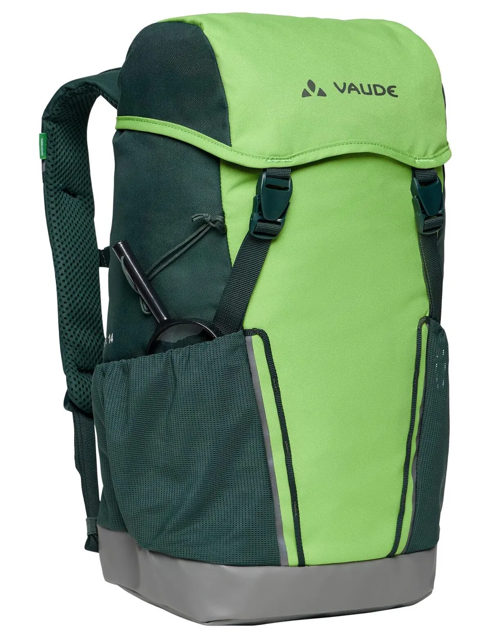 Vaude Puck 14 sac à dos enfant Vert Forêt avec housse de pluie et fond imperméable