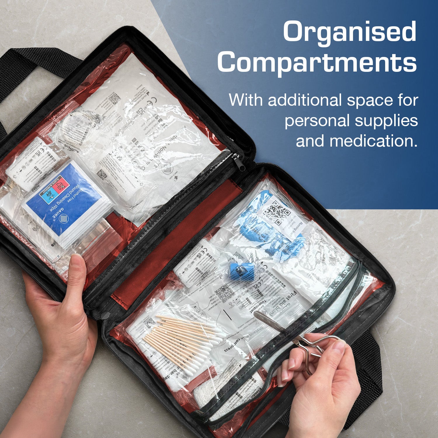 Active Era First Aid Kits trousse secours rouge 180 pièces