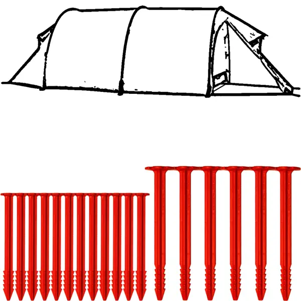 SwissPiranha Ultralight Peg Set sardines Hilleberg Keron 161g