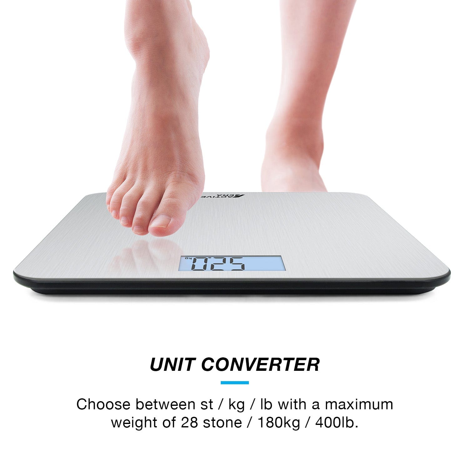 Active Era Bathroom Scales pèse-personne acier ultra-fin