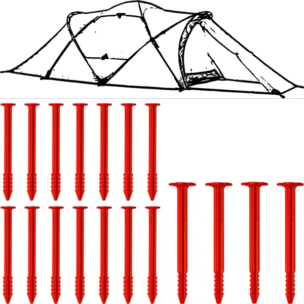SwissPiranha Ultralight Peg Set sardines Hilleberg Tarra 143g