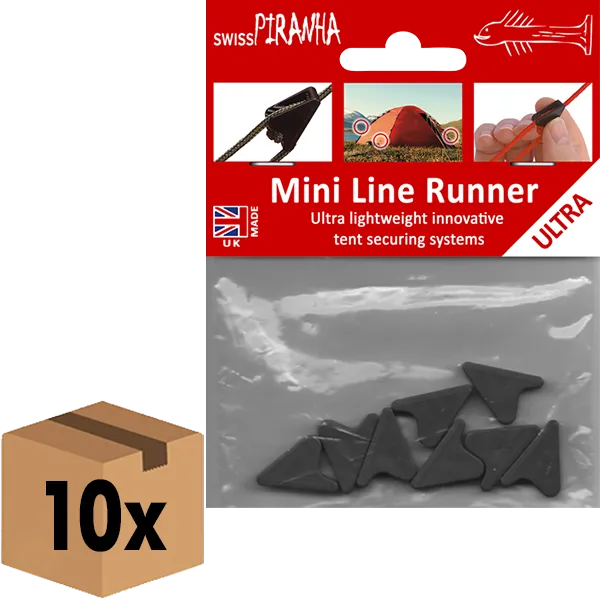 SwissPiranha Mini Line Runner tendeur hauban noir lot 8