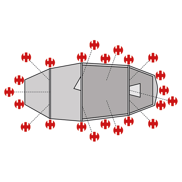 SwissPiranha Ultralight Peg Sets Helsport Lofoten sardines 23 pcs 347g