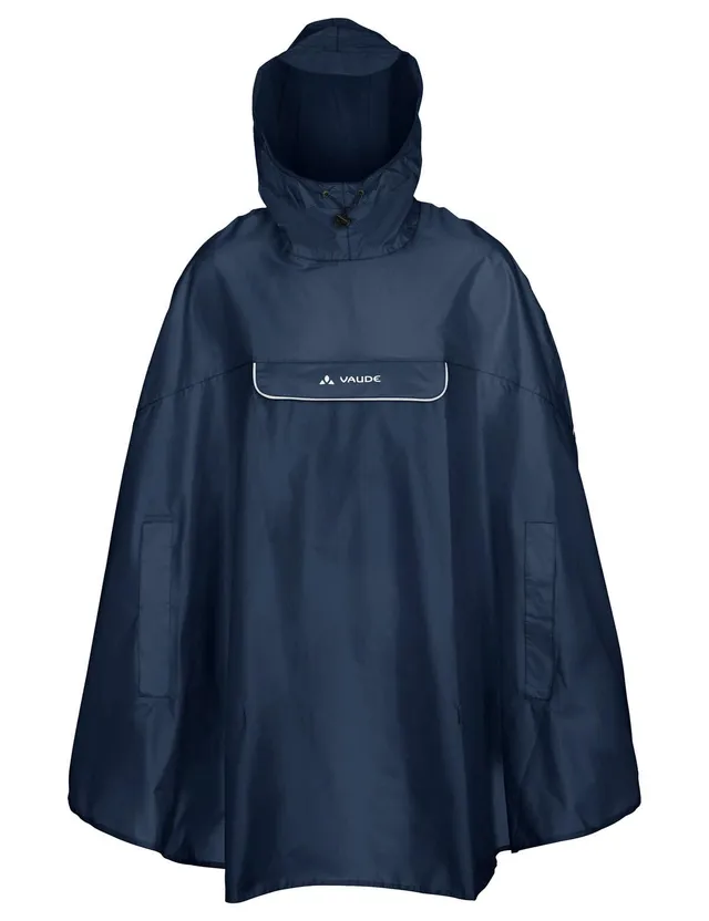 Vaude Valdipino poncho pluie homme noir léger